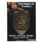 Five Nights at Freddy’s - Five Nights at Freddy's Replica Security Badge Antique Brass Edition