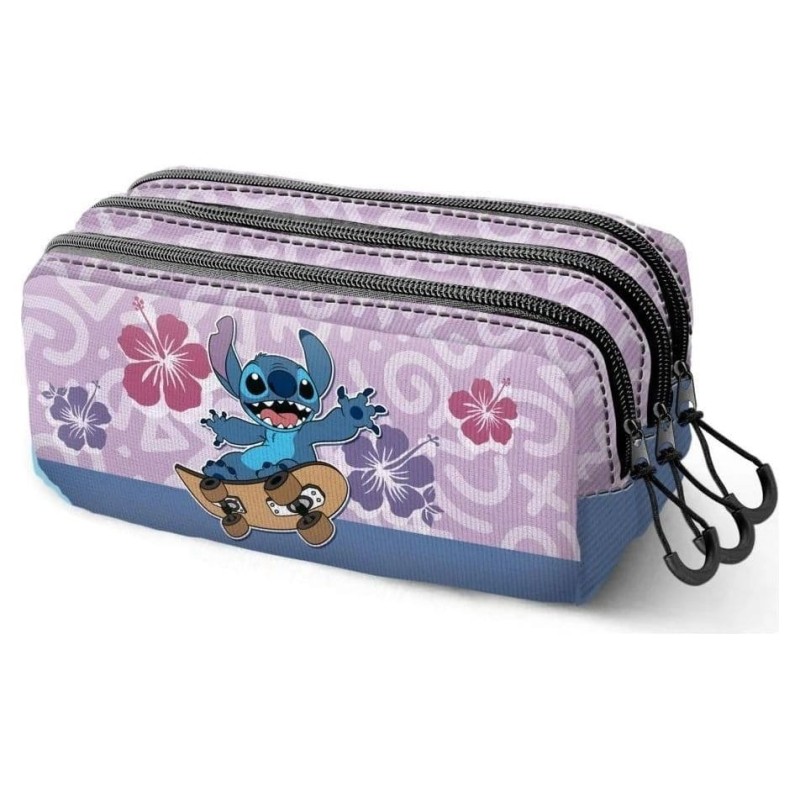 Lilo & Stitch - Fan Trick Pencil case 2.2 Skate Lilac