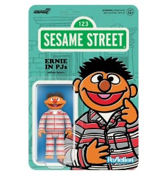 1, Rue Sésame - Figurine ReAction Ernie (PJs) 10 cm