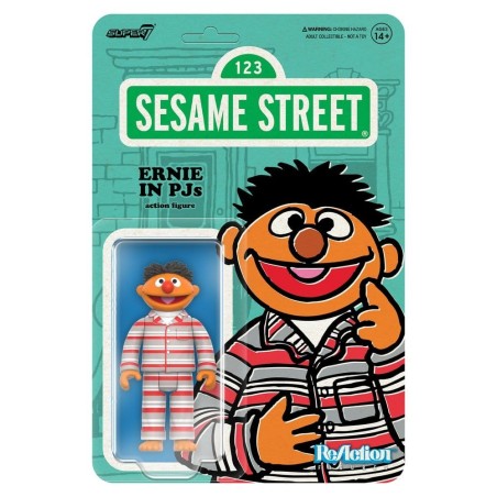 Sesame Street - ReAction Action Figure Wave 06 Ernie (PJs) 10 cm