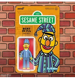 1, Rue Sésame - Figurine ReAction Bert (PJ) 10 cm