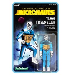 Micronauts - Figurine ReAction+ Time Traveler (Translucent Blue) 10 cm