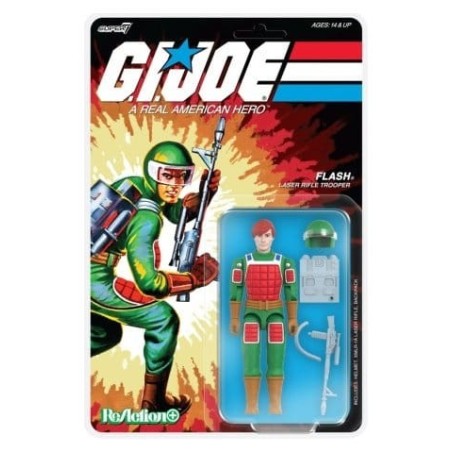 GI Joe - Figurine ReAction+ Flash (Comic) 10 cm