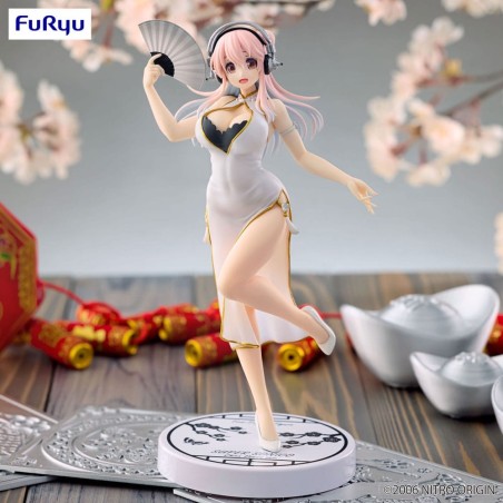 Super Sonico - Statuette Trio-Try-iT White China Dress Ver. 21 cm