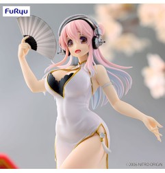 Super Sonico - Trio-Try-iT PVC Statue White China Dress Ver. 21 cm