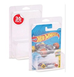 Hot Wheels - Pack 36 protection pour blisters Hot Wheels (Long Card Mainline)