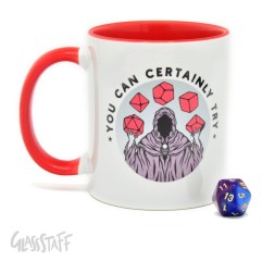 Glassstaff - Pack mug avec dés D20 You can certainly try