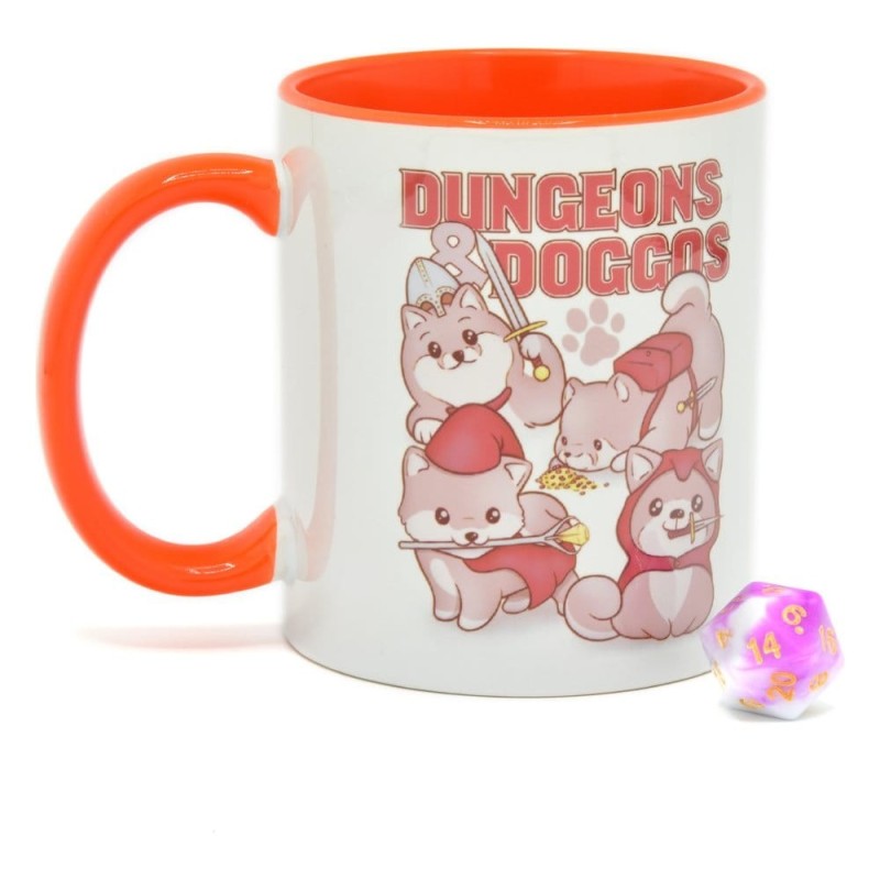 Glassstaff - Gift Set Mug & Dice D20 Dungeons & Doggos