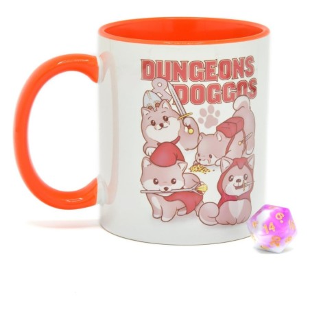 Glassstaff - Gift Set Mug & Dice D20 Dungeons & Doggos