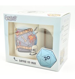Glassstaff - Pack mug avec dés D20 Guess I'll Die