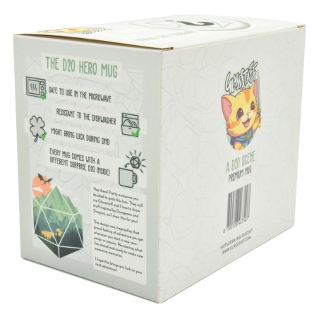 Glassstaff - Pack mug avec dés D20 A D20 Scene
