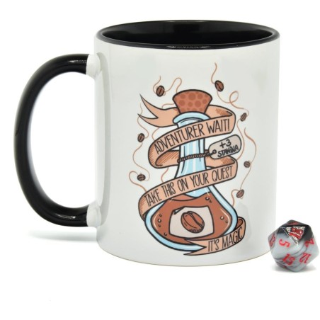 Glassstaff - Gift Set Mug & Dice D20 Coffee Potion