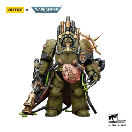Warhammer - 40,000 Action Figure Death Guard Lord of Virulence with Power Fist and Twin Plague Spewer 14 cm