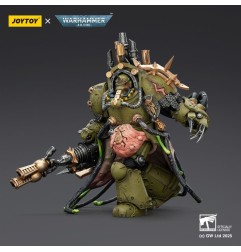 Warhammer 40k - Figurine Death Guard Lord of Virulence with Power Fist and Twin Plague Spewer 14 cm