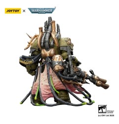 Warhammer 40k - Figurine Death Guard Lord of Virulence with Power Fist and Twin Plague Spewer 14 cm