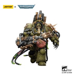 Warhammer - 40,000 Action Figure Death Guard Lord of Virulence with Power Fist and Twin Plague Spewer 14 cm