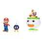 Super Mario - World of Nintendo Mini Figure 2-Pack Mario and Bowser Jr. Clown Car 6 cm