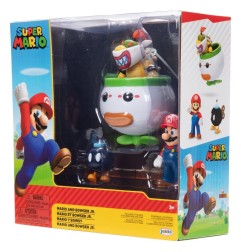 World of Nintendo - Pack 2 figurines Mario and Bowser Jr. Clown Car 6 cm