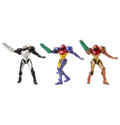 Metroid - World of Nintendo  Mini Figure 3-Pack Chozo Power Suits 6 cm