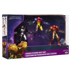 Metroid - World of Nintendo  Mini Figure 3-Pack Chozo Power Suits 6 cm