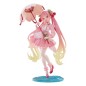 Hatsune Miku - AMP PVC Statue Newley Written Sakura Miku Sakura Dress Ver. 21 cm