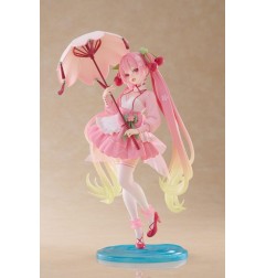 Hatsune Miku - AMP PVC Statue Newley Written Sakura Miku Sakura Dress Ver. 21 cm