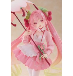 Hatsune Miku - AMP PVC Statue Newley Written Sakura Miku Sakura Dress Ver. 21 cm