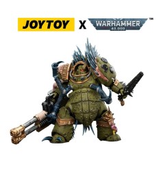 Warhammer 40k - Figurine Death Guard Blightlord Terminator 1 avec Reaper Autocannon and Bubotic Blades 14 cm