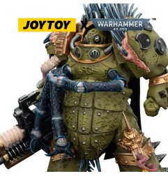 Warhammer 40k - Figurine Death Guard Blightlord Terminator 1 avec Reaper Autocannon and Bubotic Blades 14 cm