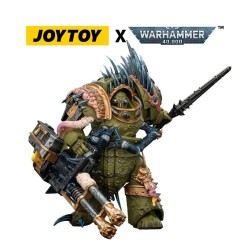 Warhammer 40k - Figurine Death Guard Blightlord Terminator 1 avec Reaper Autocannon and Bubotic Blades 14 cm