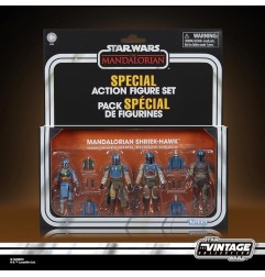 Star Wars The Mandalorian Vintage Collection - Pack 4 figurines Mandalorian Shriek-Hawk 10 cm