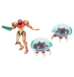 Metroid - World of Nintendo  Mini Figure 3-Pack Samus Bounty Hunter 6 cm