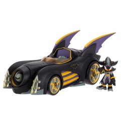 Sonic - The Hedgehog - DC x  Action Figure with Vehicle Shadow Batman & Batmobile 6 cm