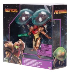 World of Nintendo - Pack 3 figurines Metroid Samus Bounty Hunter 6 cm