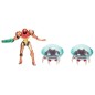 World of Nintendo - Pack 3 figurines Metroid Samus Bounty Hunter 6 cm