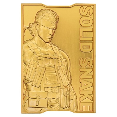 Metal Gear Solid 2 - Lingot Metal Gear Solid 2 Snake 24k Gold Plated Limited Edition