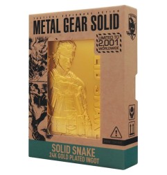 Metal Gear Solid - 2 Ingot Snake 24k Gold Plated Limited Edition