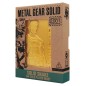 Metal Gear Solid 2 - Lingot Metal Gear Solid 2 Snake 24k Gold Plated Limited Edition