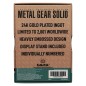 Metal Gear Solid 2 - Lingot Metal Gear Solid 2 Snake 24k Gold Plated Limited Edition