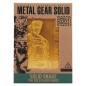 Metal Gear Solid 2 - Lingot Metal Gear Solid 2 Snake 24k Gold Plated Limited Edition
