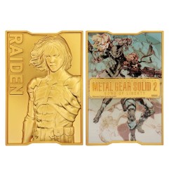 Metal Gear Solid 2 - Lingot Metal Gear Solid 2 Raiden 24k Gold Plated Limited Edition