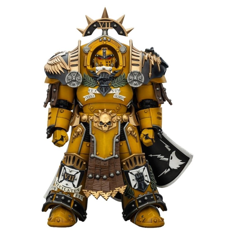 Warhammer Imperial Fists - Figurine Legion Praetor in Tartaros Terminator Armour with Power Sword and Vigil Storm Shield 14 cm