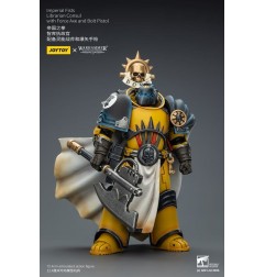 Warhammer Imperial Fists - Figurine Librarian Consul with Force Axe and Bolt Pistol 12 cm