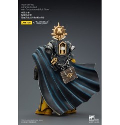 Warhammer Imperial Fists - Figurine Librarian Consul with Force Axe and Bolt Pistol 12 cm