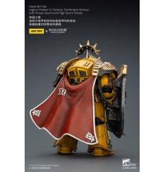 Warhammer Imperial Fists - Figurine Legion Praetor in Tartaros Terminator Armour with Power Sword and Vigil Storm Shield 14 cm