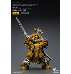 Warhammer - Imperial Fists Action Figure Legion Praetor in Tartaros Terminator Armourwith Power Sword and Vigil Storm Shield 14