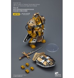 Warhammer Imperial Fists - Figurine Legion Praetor in Tartaros Terminator Armour with Power Sword and Vigil Storm Shield 14 cm