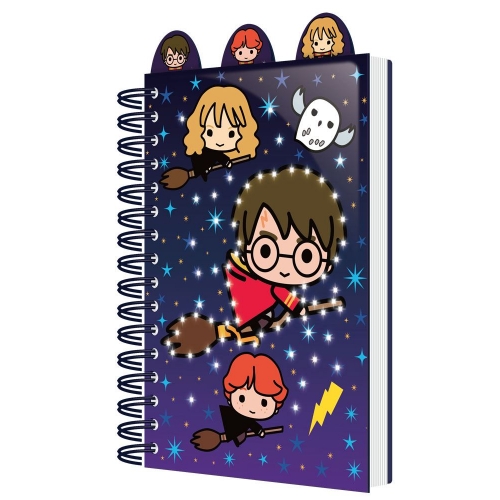 Harry Potter - Carnet de notes lumineux A5 Chibi Characters