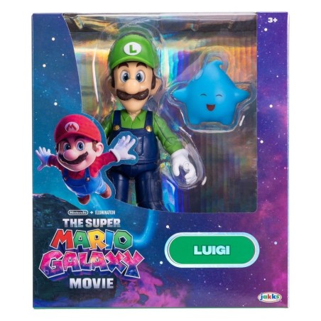 Super Mario - The Galaxy Movie Action Figure Luigi 13 cm