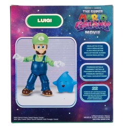 Super Mario - The  Galaxy Movie Action Figure Luigi 13 cm
